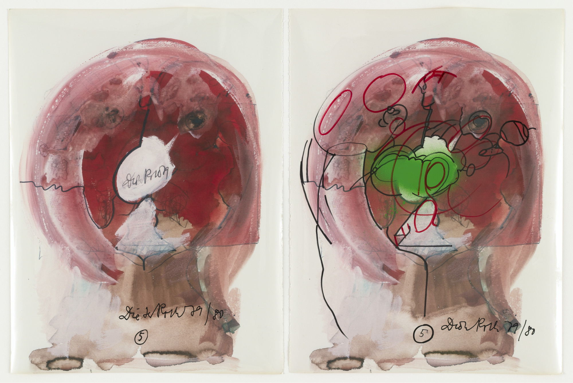 Dieter Roth. 13 (Paare)synthetische(r) Portraits (vol 2). 1981-1982