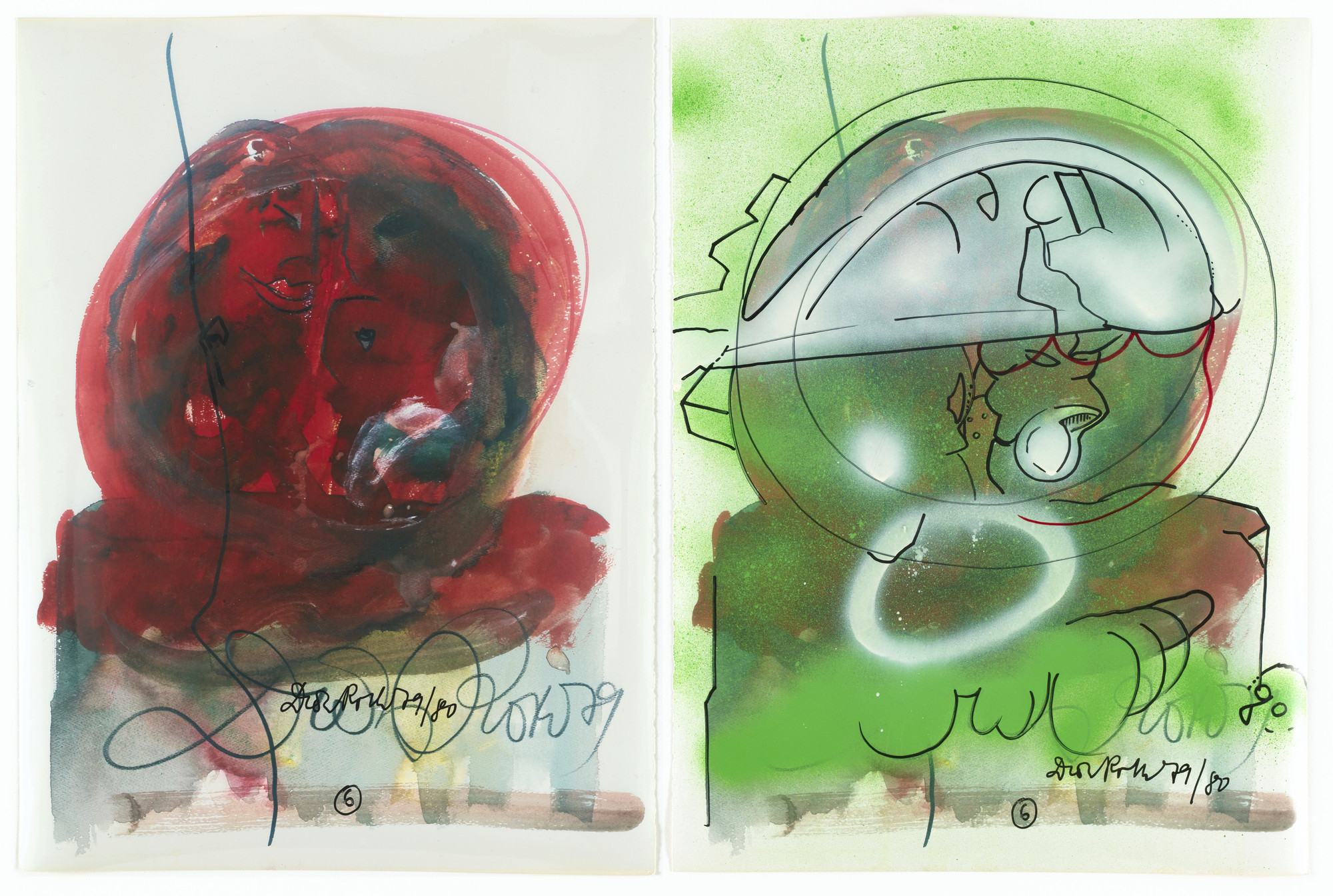 Dieter Roth. 13 (Paare)synthetische(r) Portraits (vol 2). 1981-1982