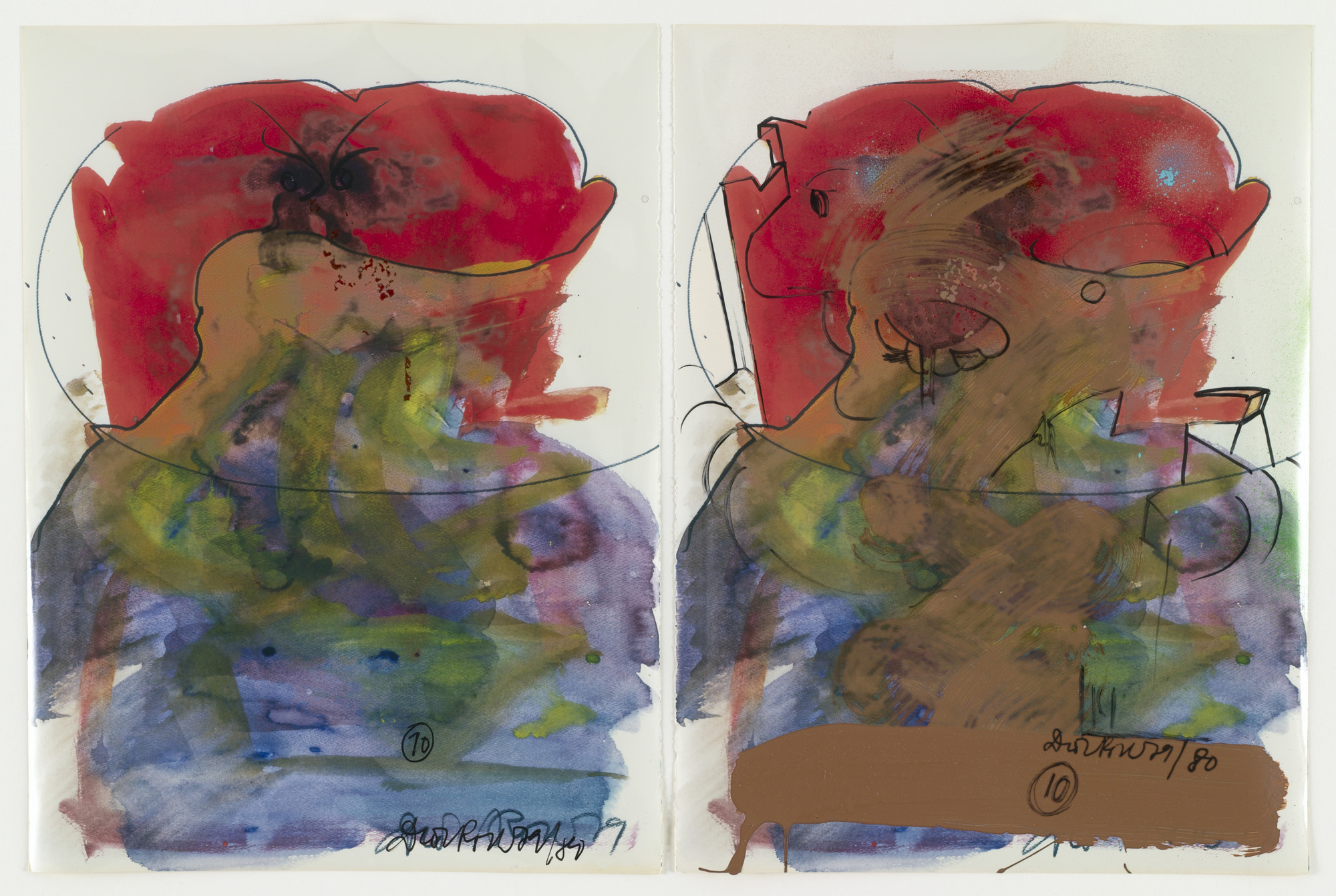 Dieter Roth. 13 (Paare)synthetische(r) Portraits (vol 2). 1981-1982