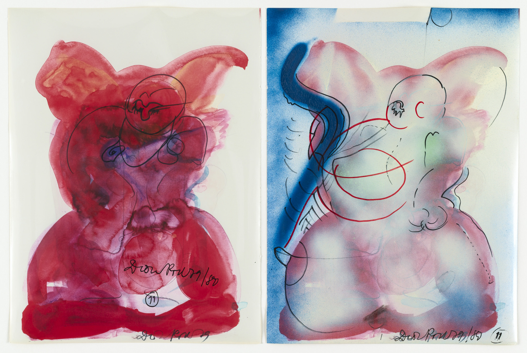 Dieter Roth. 13 (Paare)synthetische(r) Portraits (vol 2). 1981-1982
