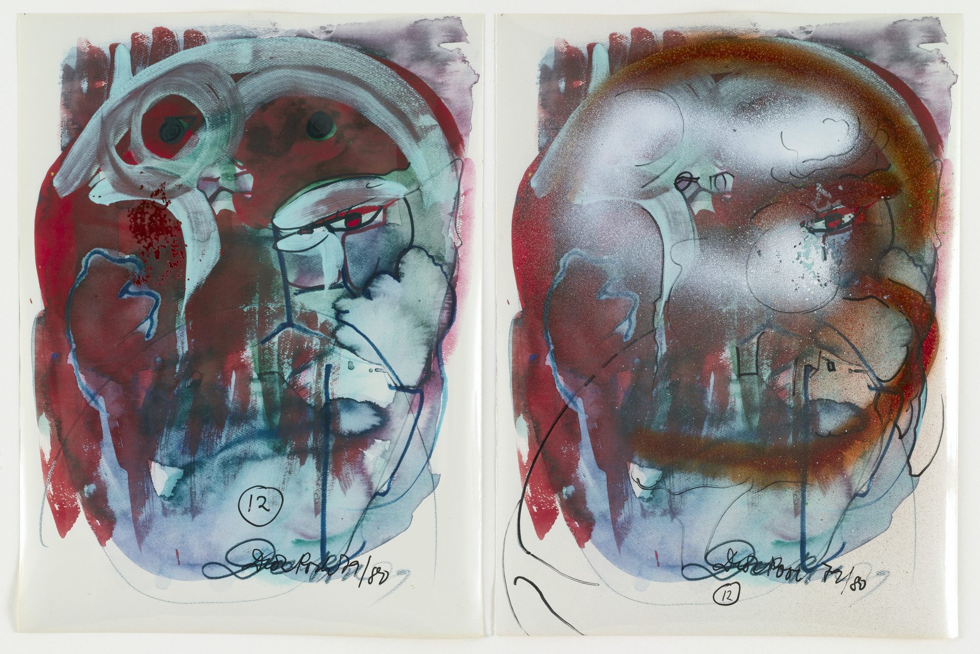 Dieter Roth. 13 (Paare)synthetische(r) Portraits (vol 2). 1981-1982 | MoMA
