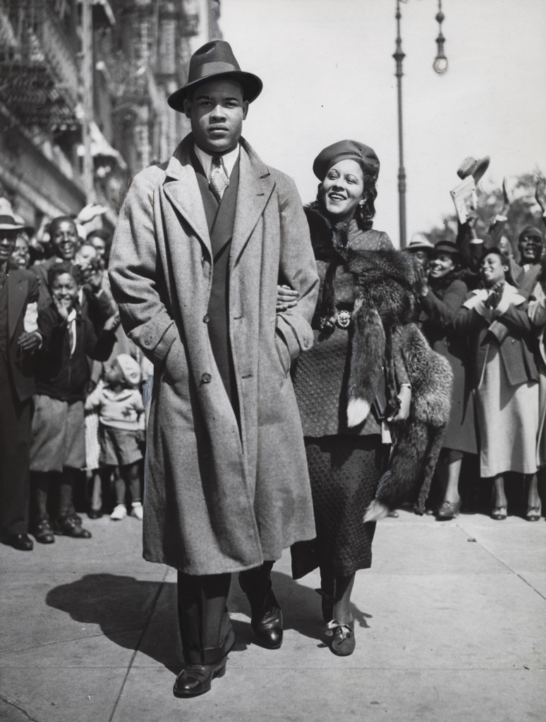 Mr. and Mrs. Joe Louis Out for a Stroll