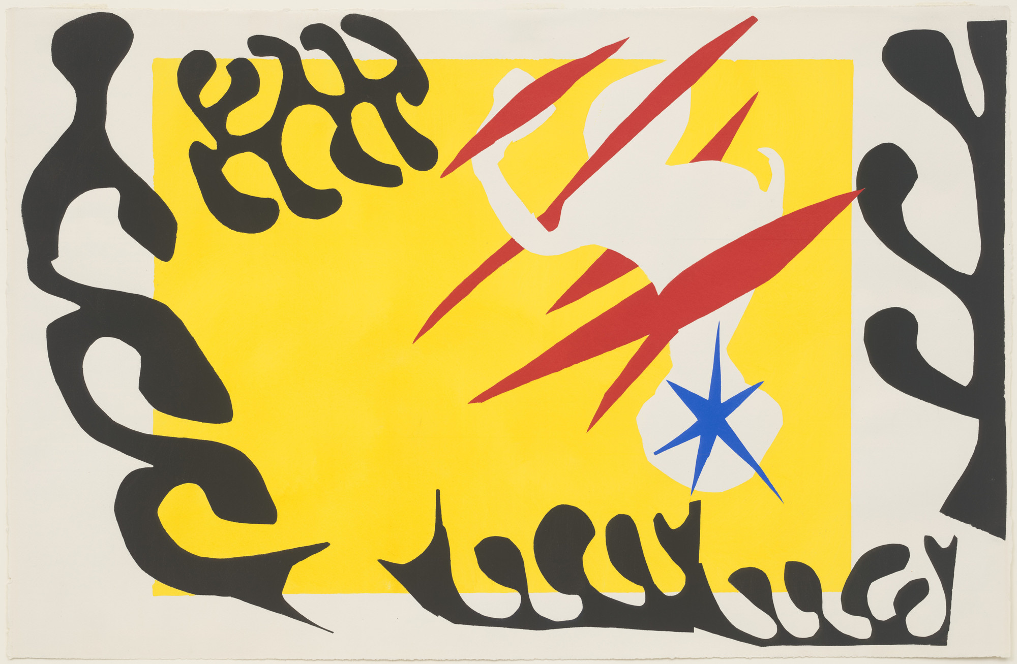 Henri Matisse. The Nightmare of the White Elephant (Le Cauchemar d l'éléphant blanc) from Jazz. 1947