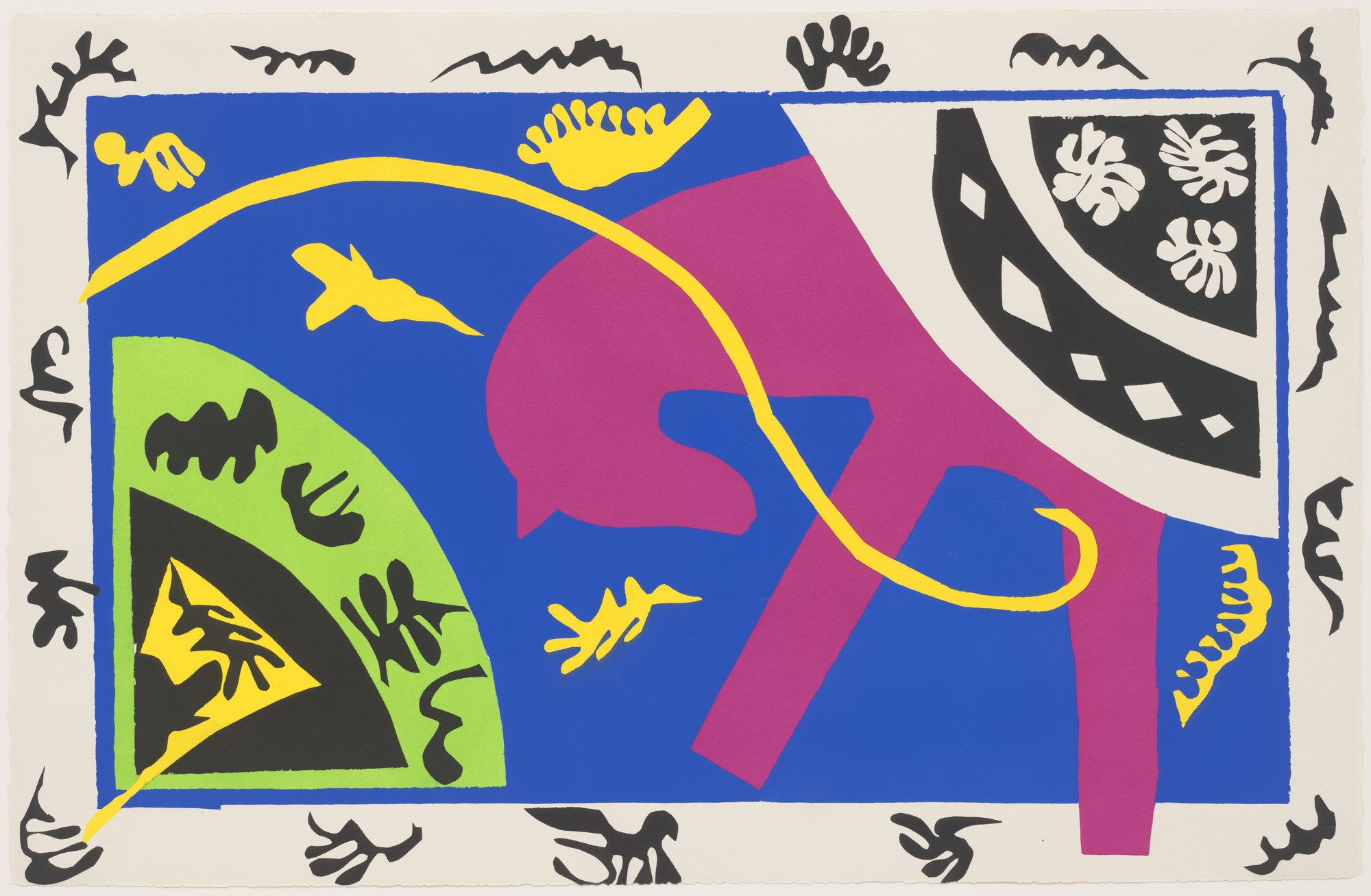 Henri Matisse. Horse, Rider and Clown (Le cheval, l&#39;écuyère et le clown) from Jazz. 1947