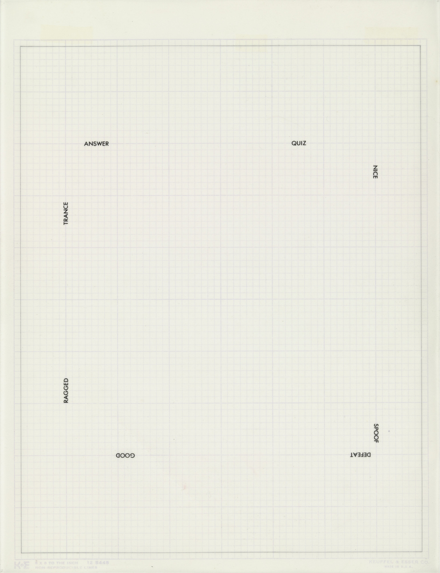Robert Barry. Untitled (Answer...Quiz)