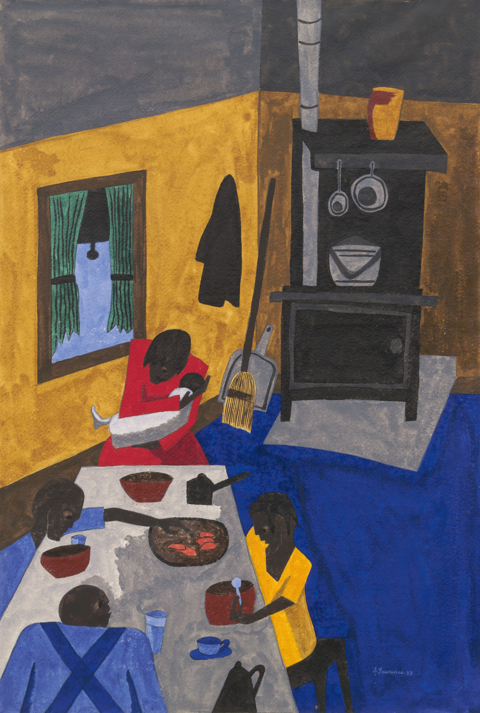 Jacob Lawrence. A Family. 1943