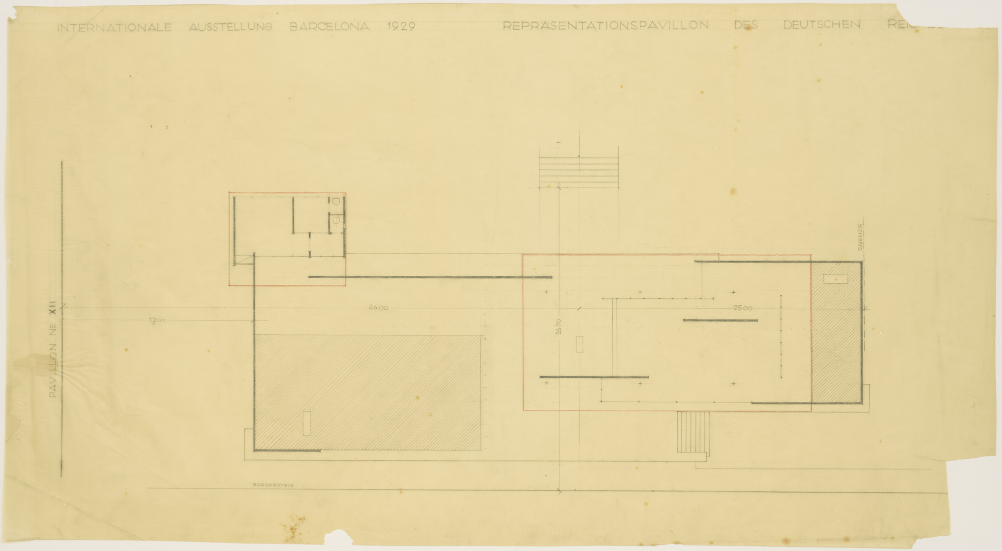 Mies van der Rohe Barcelona 1929 図面集 Ludwig Mies van der Rohe. German Pavilion, International