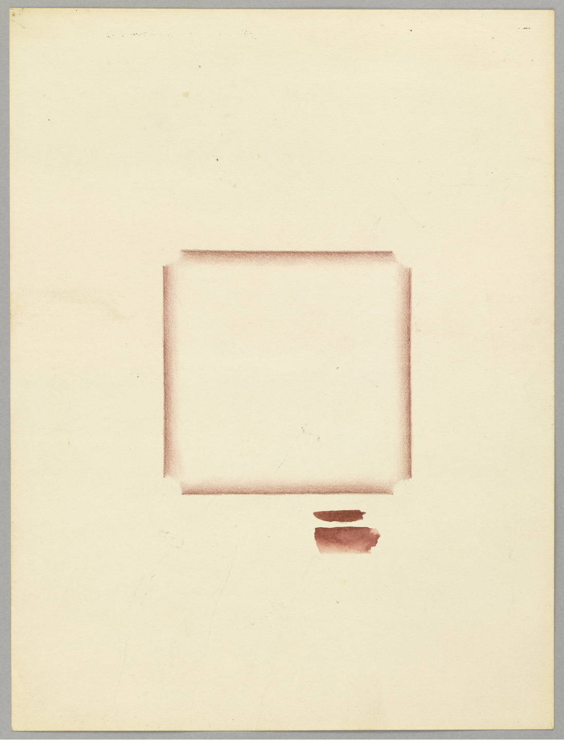 Richard Tuttle. No. 37 Brown Square I. 1969