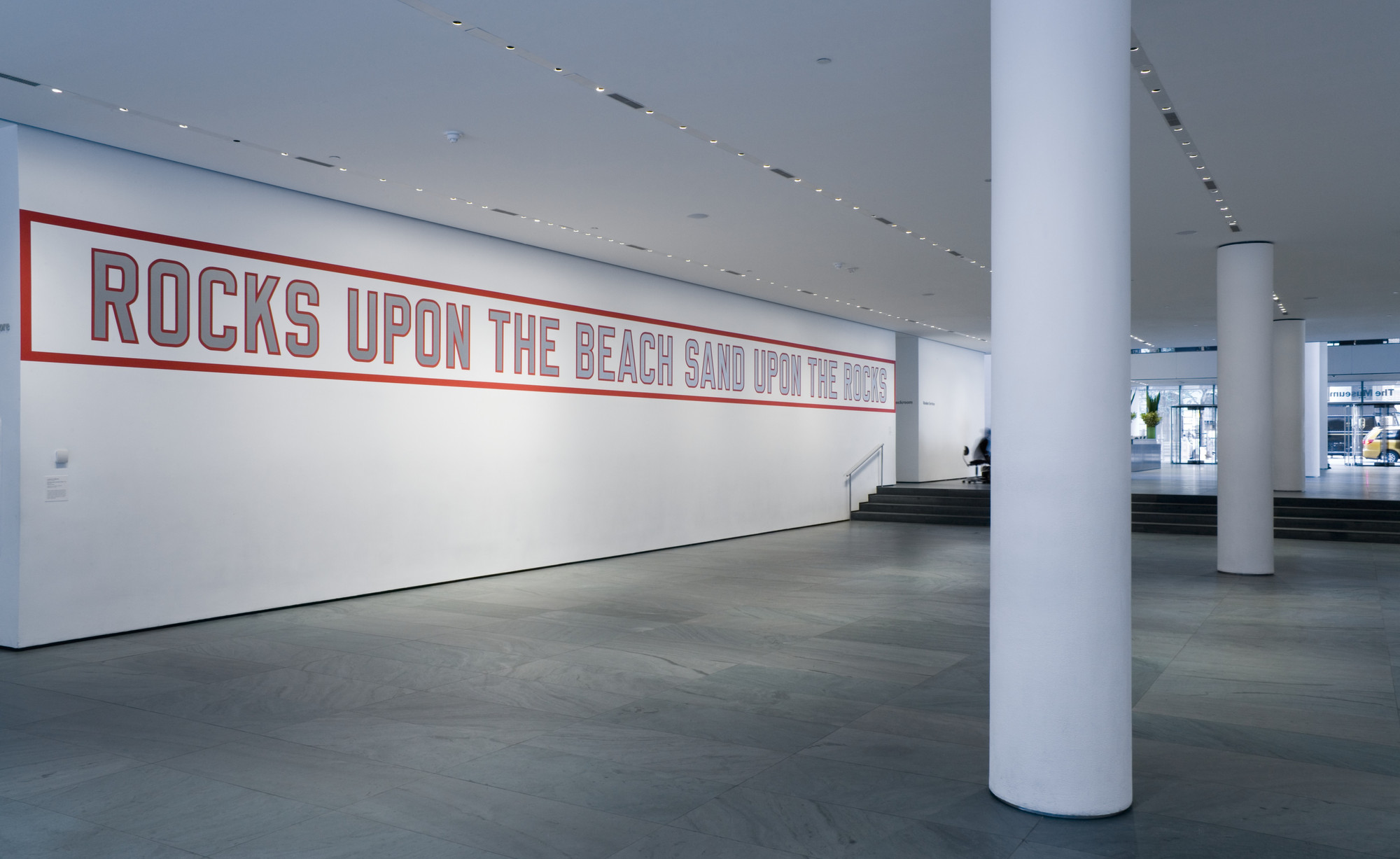 Lawrence Weiner. ROCKS UPON THE BEACH SAND UPON THE ROCKS. 1988