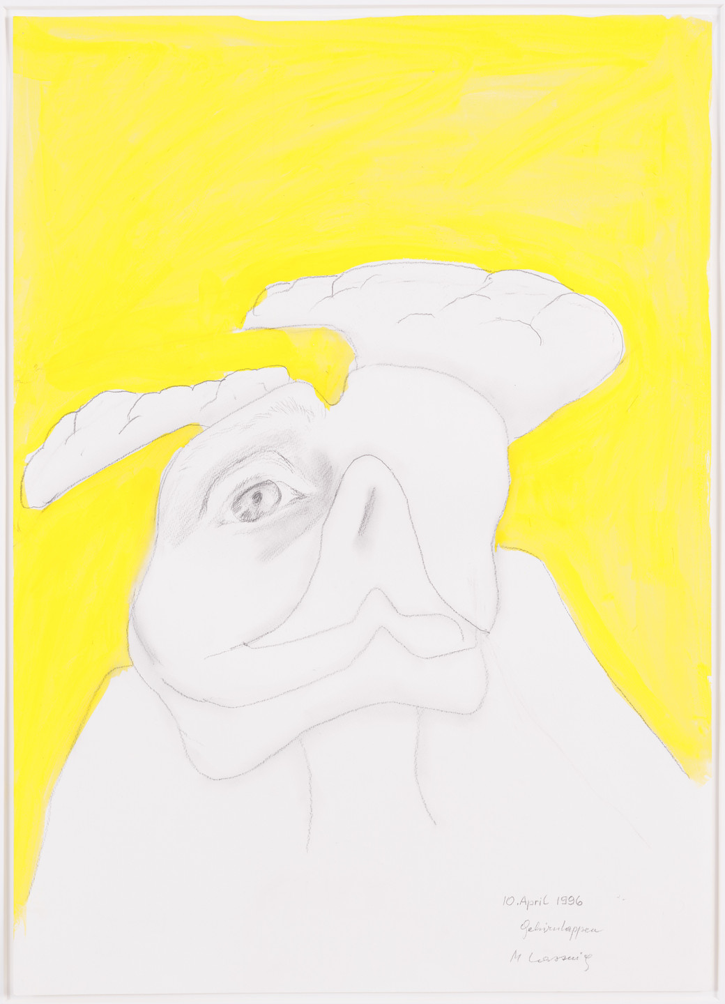 Maria Lassnig. Gehirnlappen (Brain Lobe). 1996