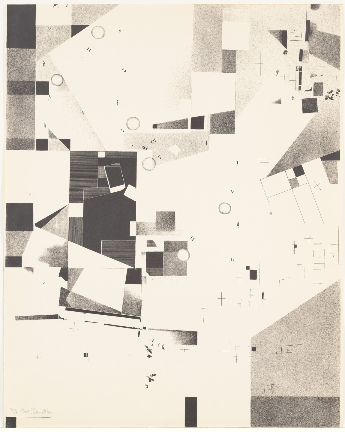 Kurt Schwitters. Plate 6 from Merz 3. 1923