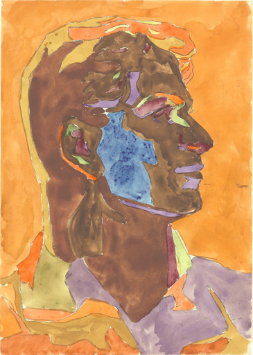 Per Kirkeby. Untitled (Männerkopf). 1966 | MoMA