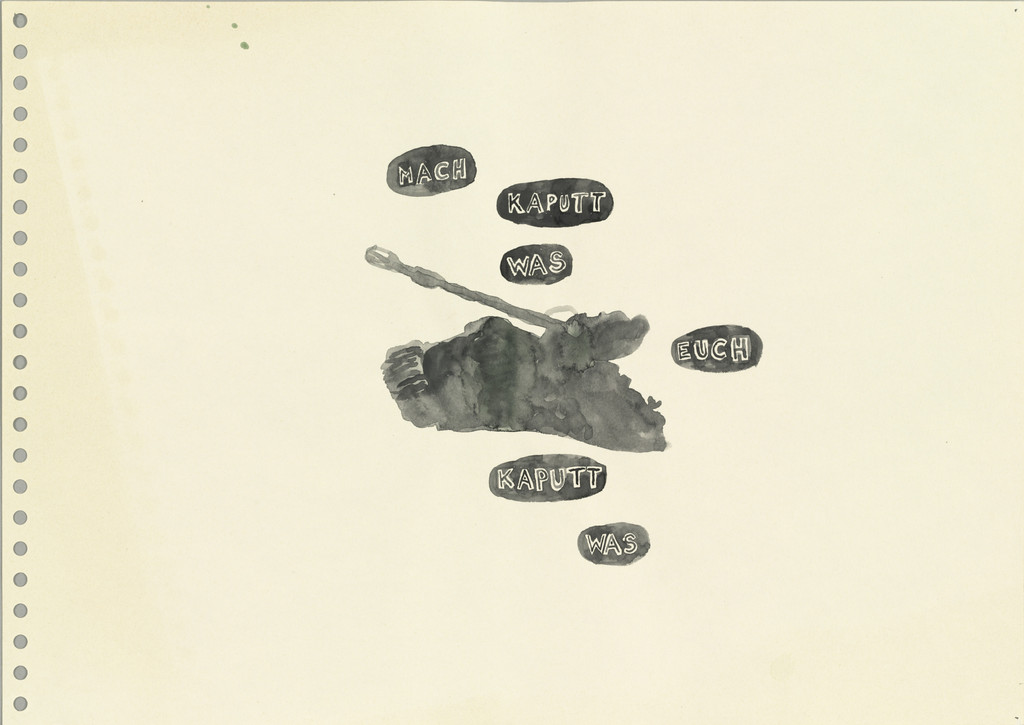 Macht kaputt, was euch kaputt macht, Damien Deroubaix, 2001