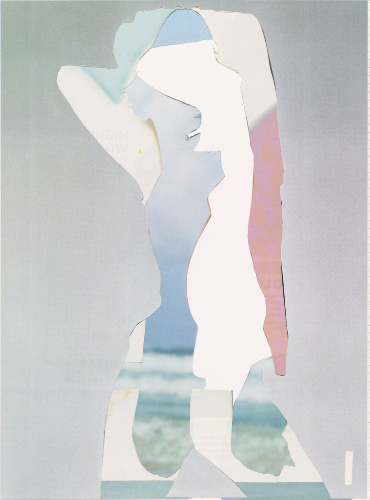 Three pages from a magazine, body and text removed