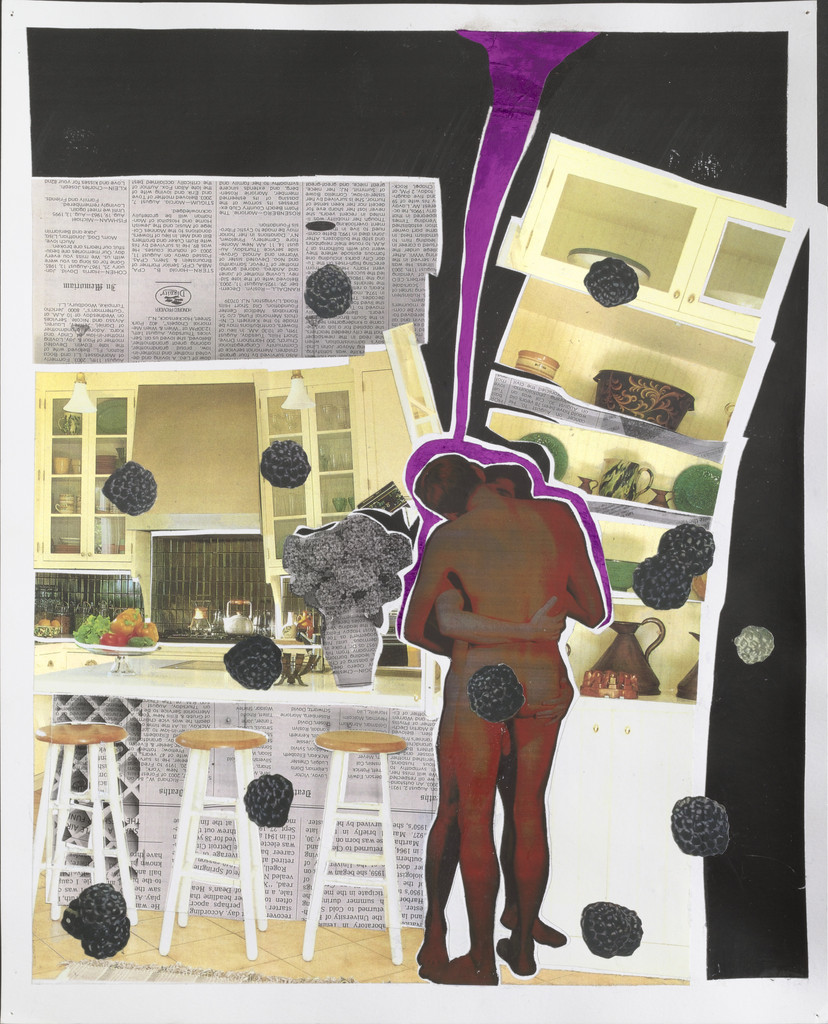 Fuchsia Stream, Blackberries and Tilted Vase (Breakfast Nook Series)