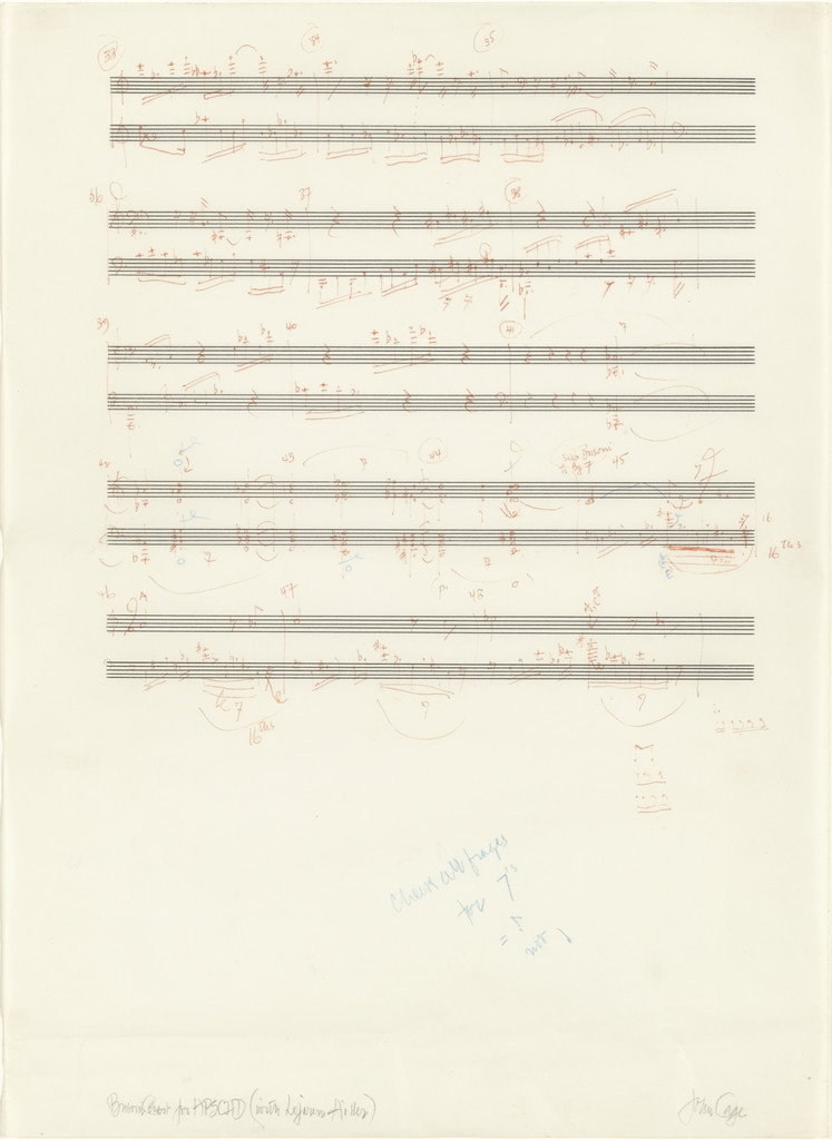 Busoni Chart for HPSCHD (with Lejaren Hiller)