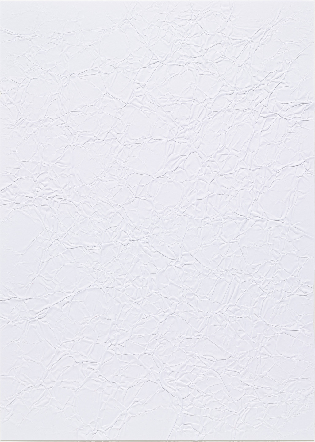 Martin Creed. Work No. 327: A sheet of paper crumpled up and flattened out. (2004)