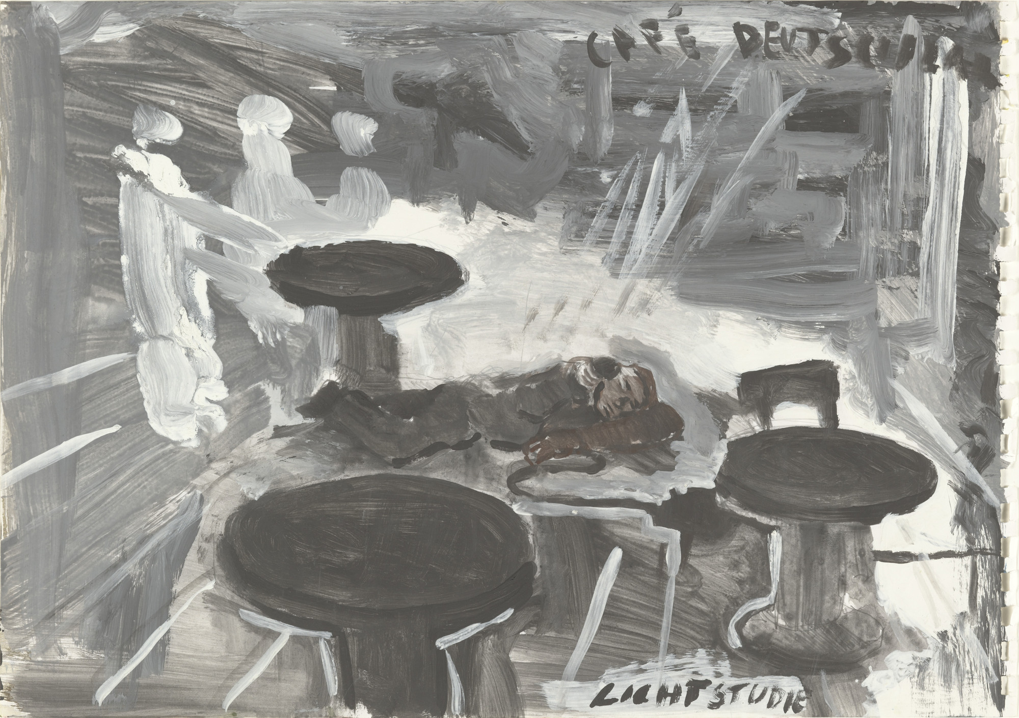 Jörg Immendorff. Café Deutschland/Lichtstudie, Café Germany/Light