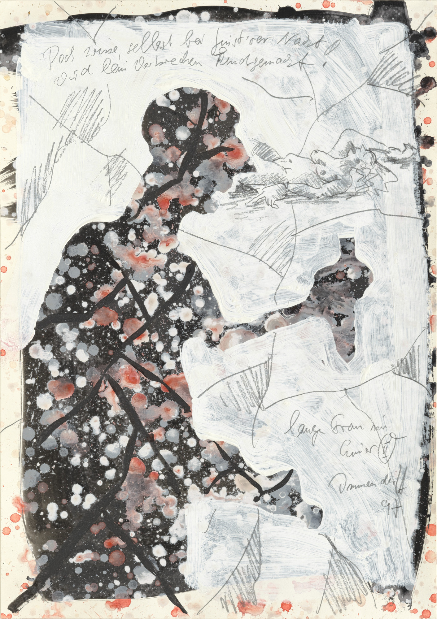 Jörg Immendorff. Lange Frau im Eimer II