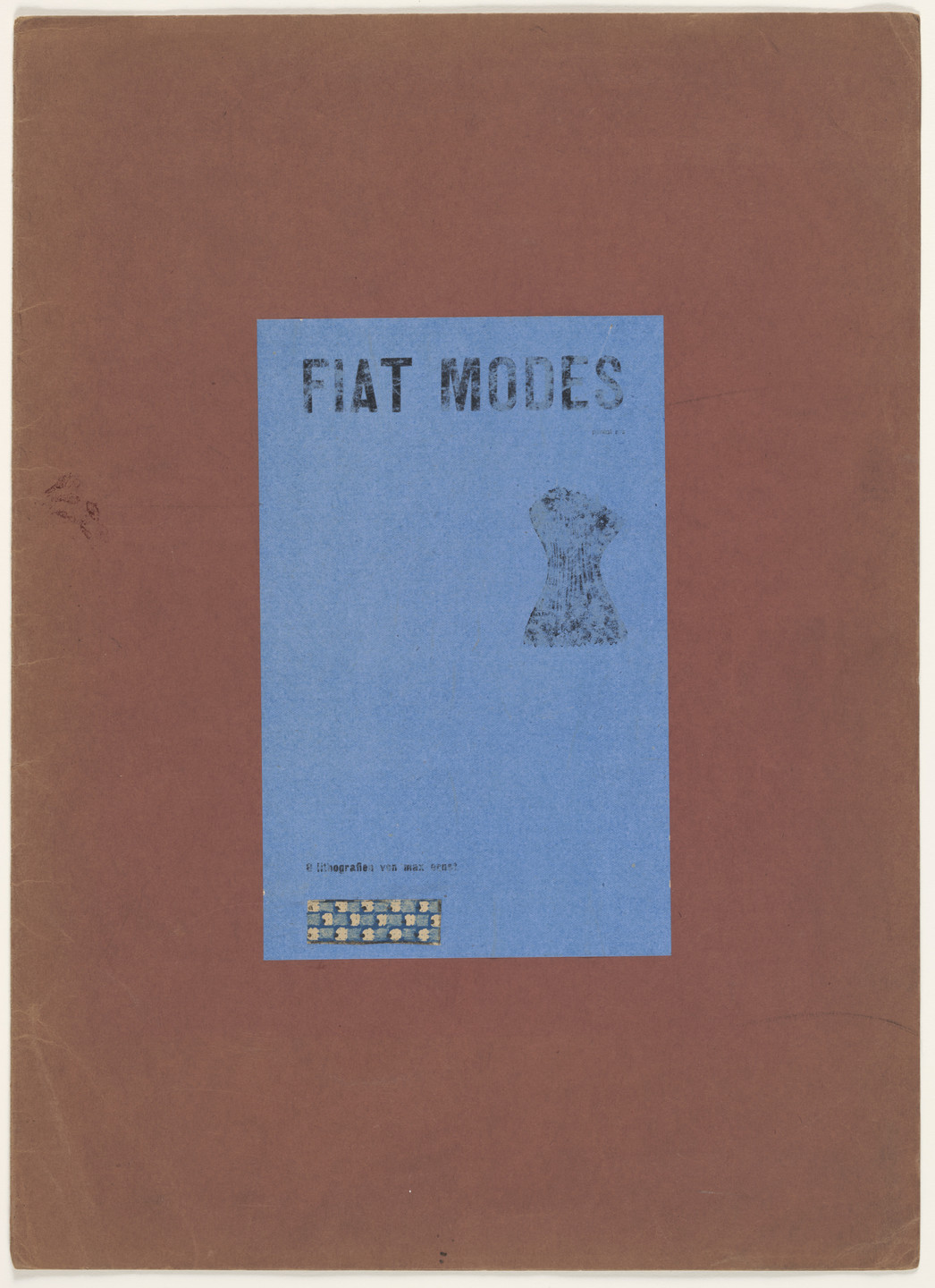 Max Ernst. Cover from Let There Be Fashion, Down with Art (Fiat modes pereat ars). 1920