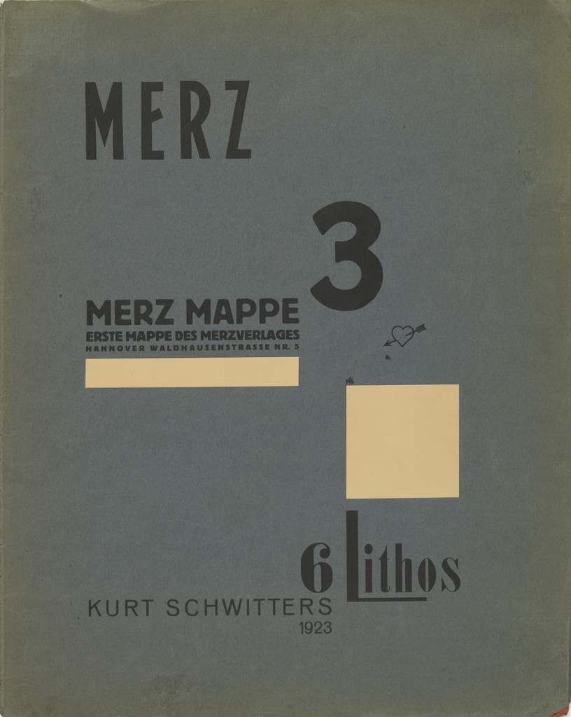Cover from Merz 3, Kurt Schwitters, 1923