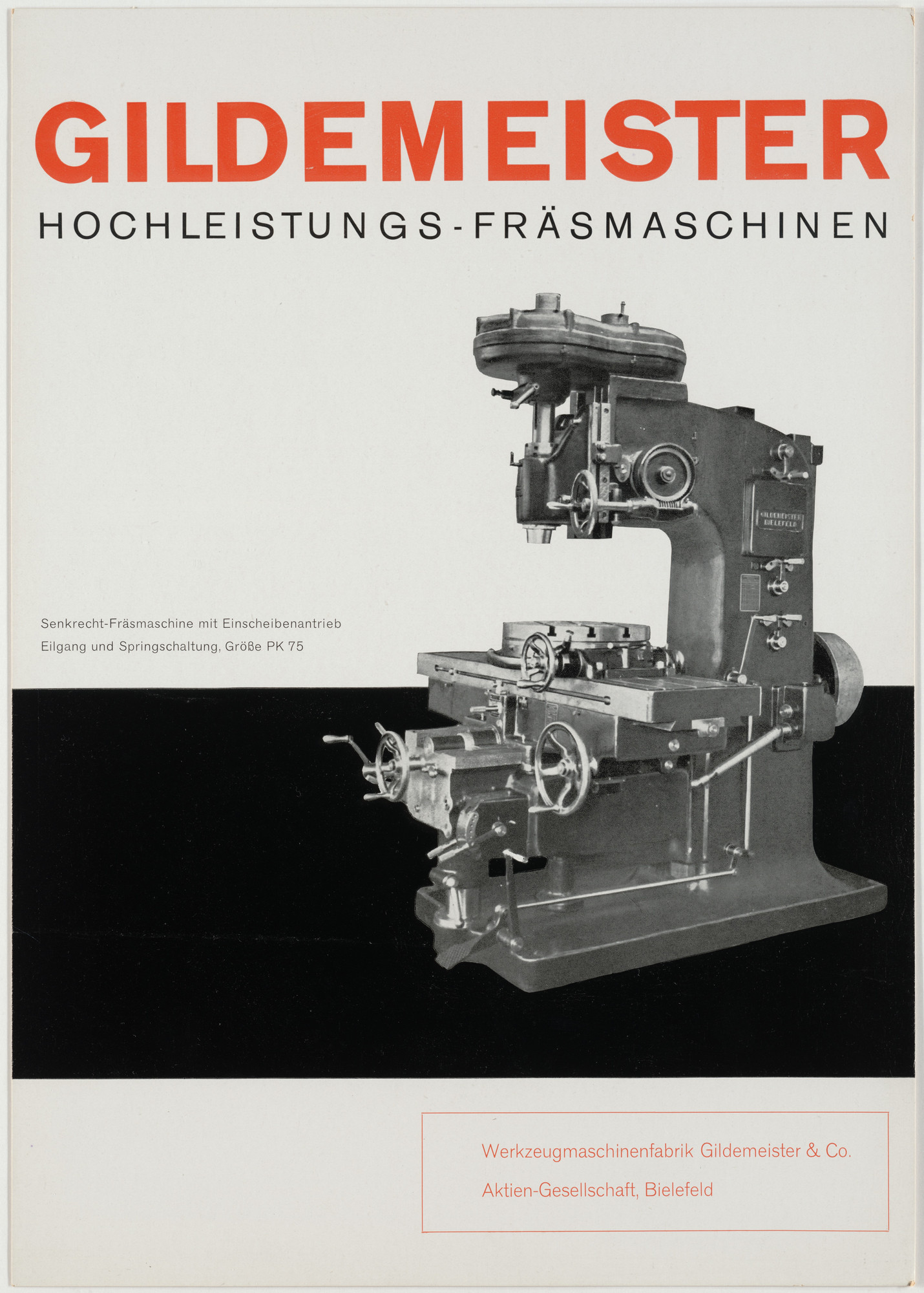 Georg Trump Gildemeister Hochleistungs Framaschinen C 1931 Moma