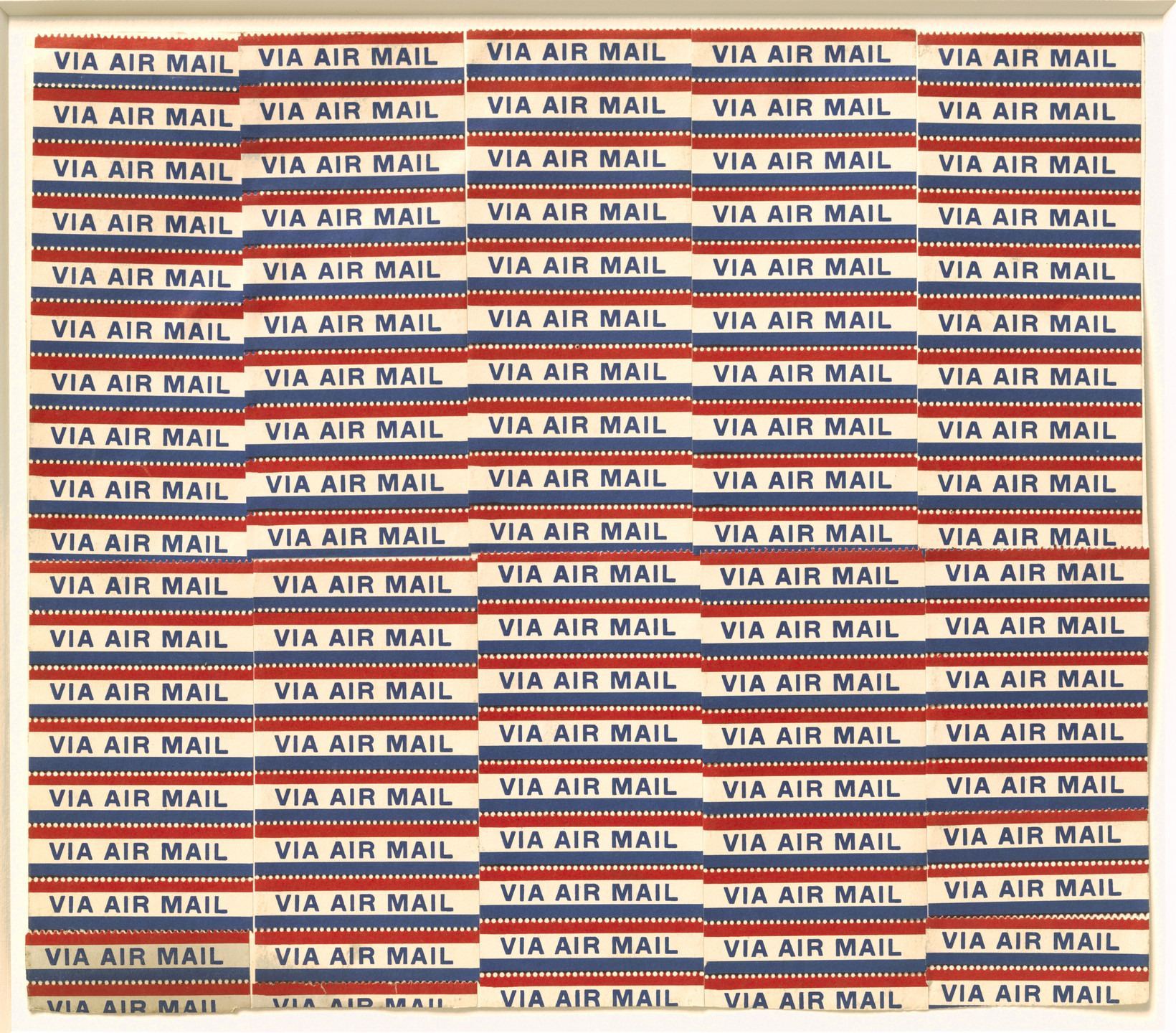 Yayoi Kusama. Airmail No. 2 Accumulation. 1963