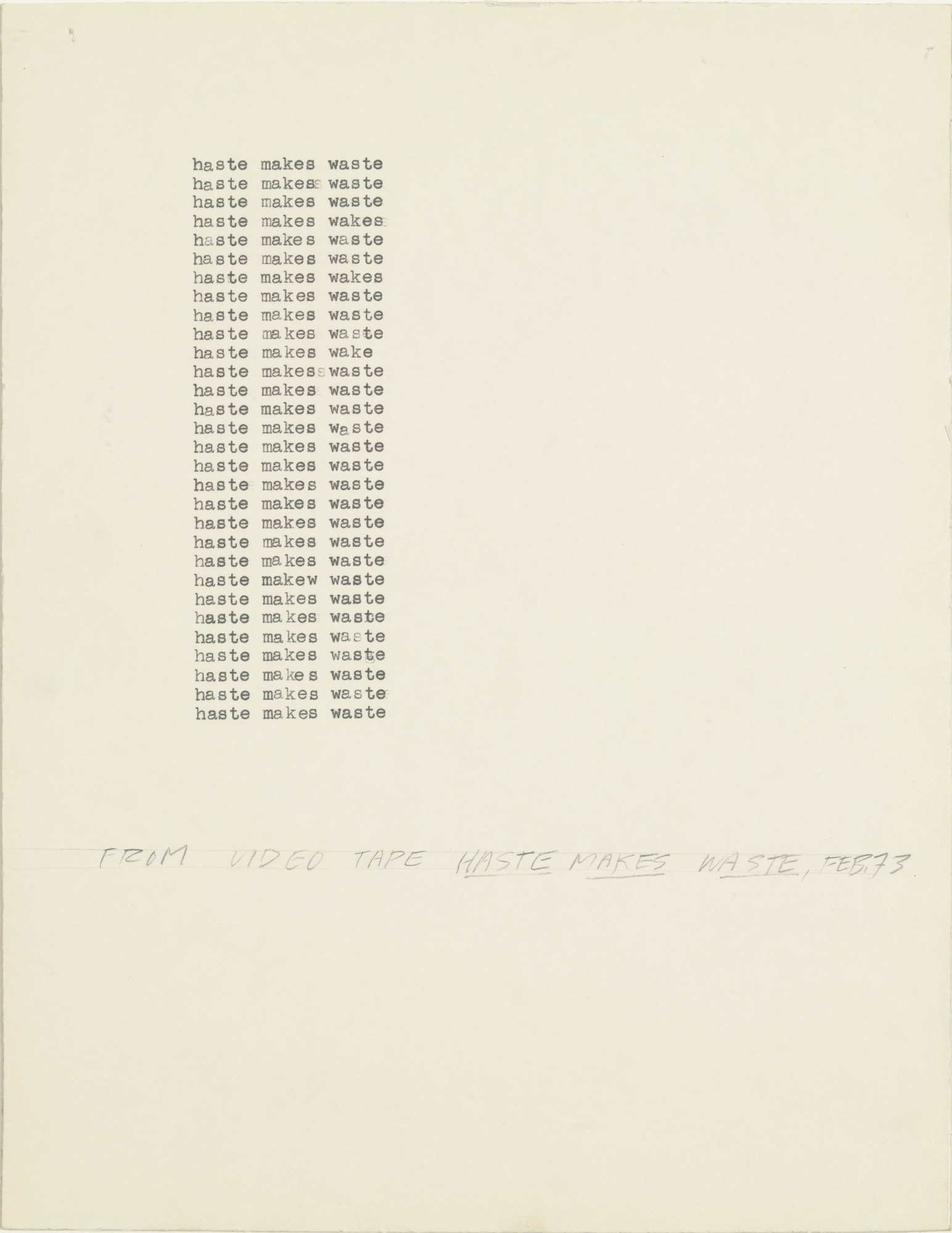 John Baldessari. Untitled