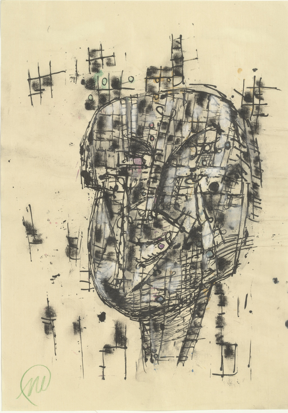 Markus Lüpertz. Untitled (Männer ohne Frauen - Parsifal). 1993