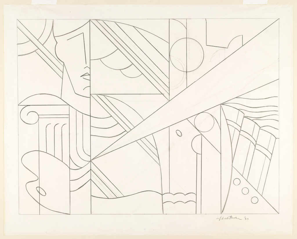 Study for Modern Painting with Ionic Column