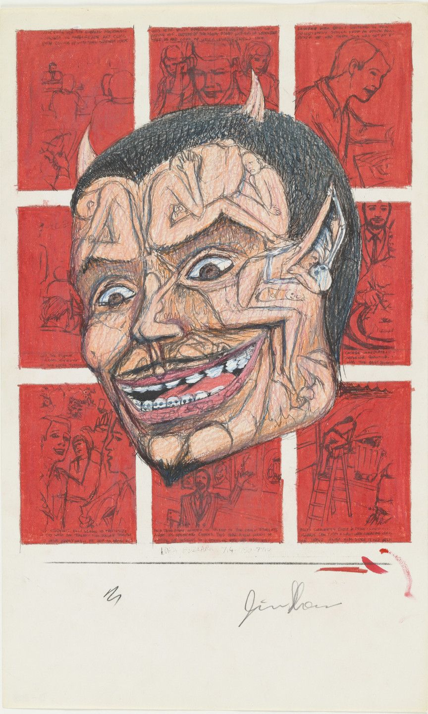 Jim Shaw. Study for Sin of Pride. (1987)
