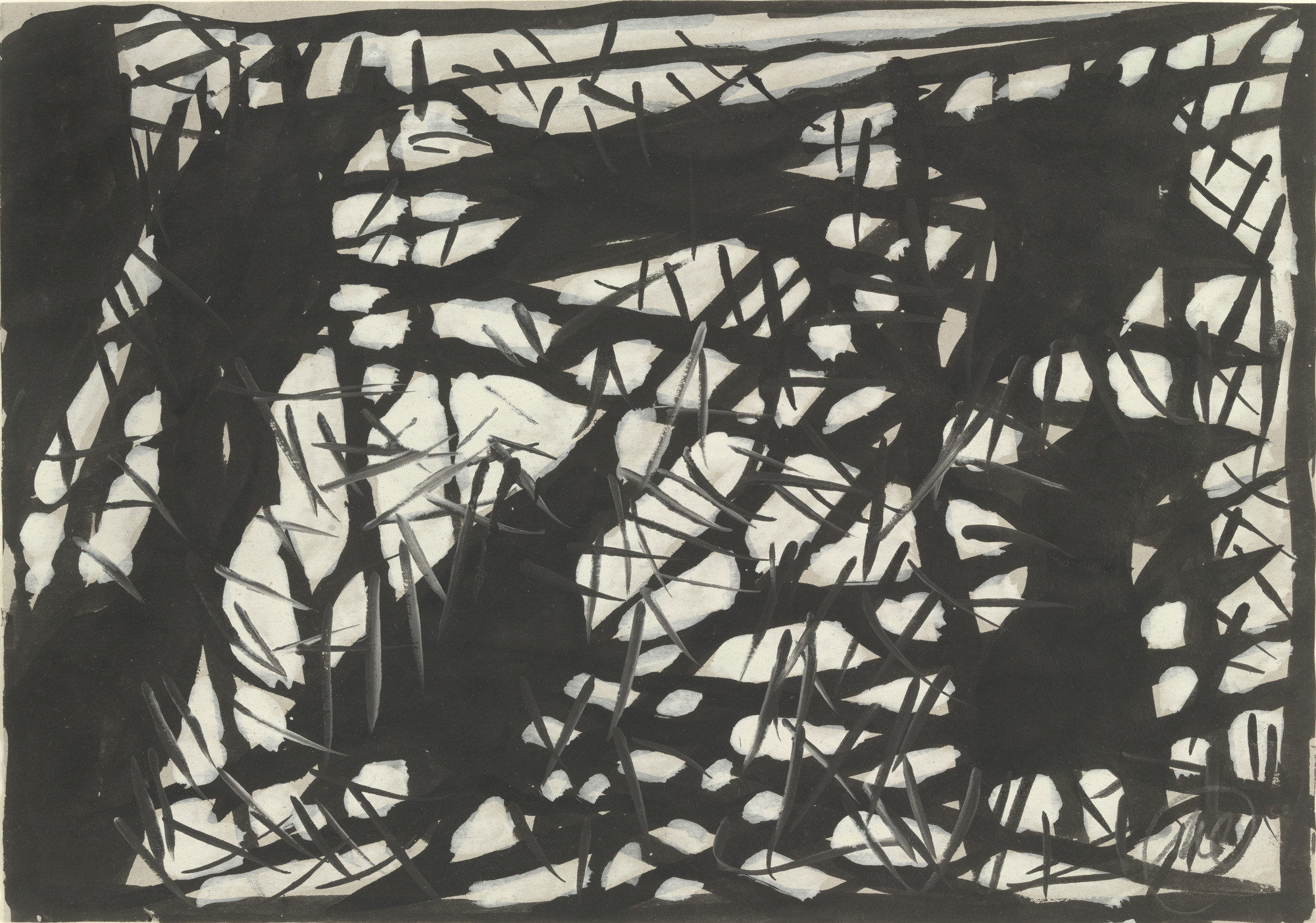 Markus Lüpertz. Untitled (Landschaft, abstrakt). 1997