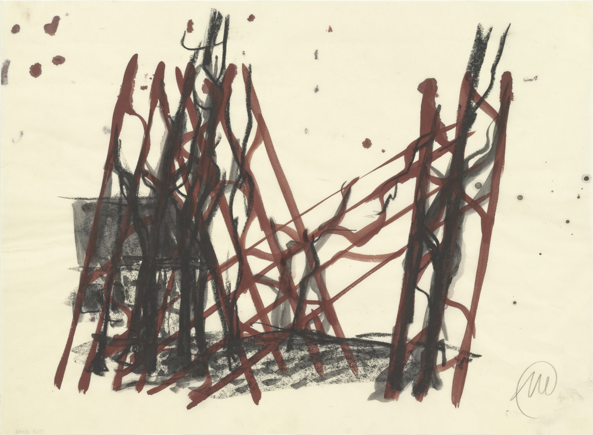 Markus Lüpertz. Untitled (Landschaft, abstrakt). 1997