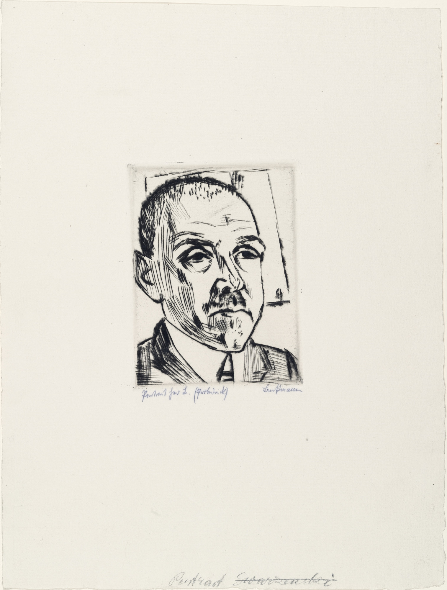 Max Beckmann. Portrait of Mr. Loeb