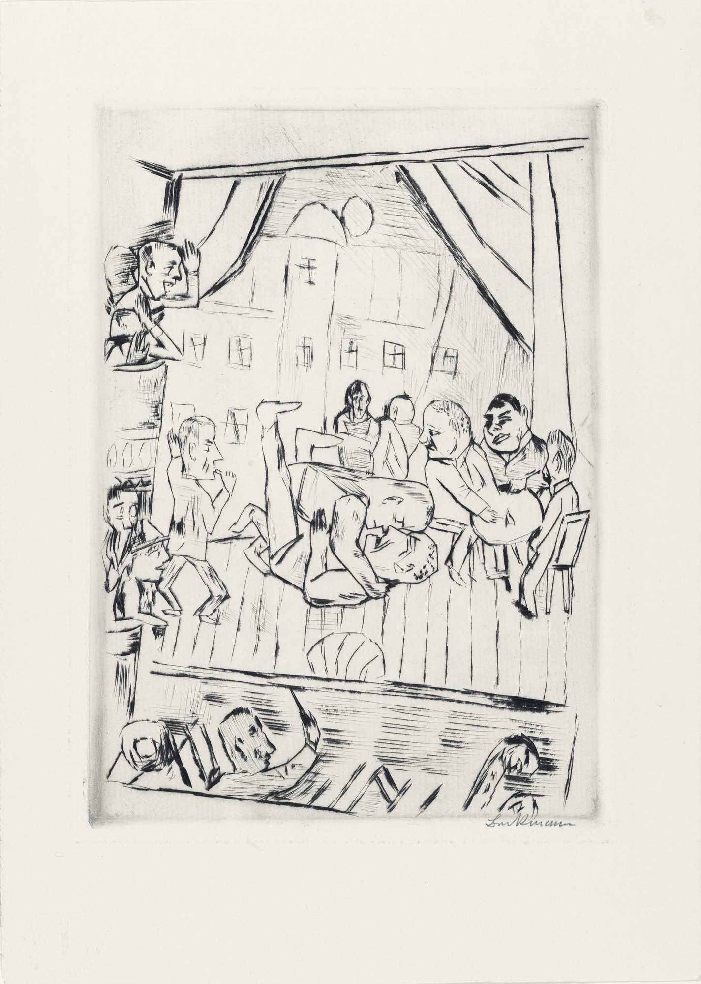 Max Beckmann. Wrestlers