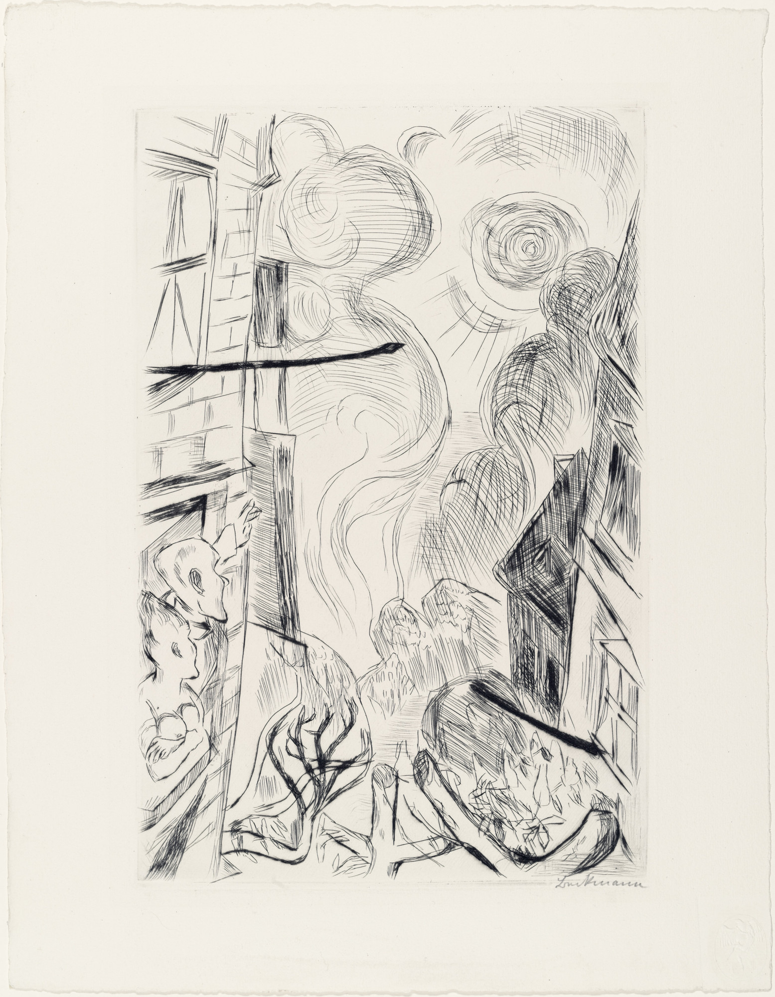 Max Beckmann. Spring (Frühling) from the portfolio Faces (Gesichter)