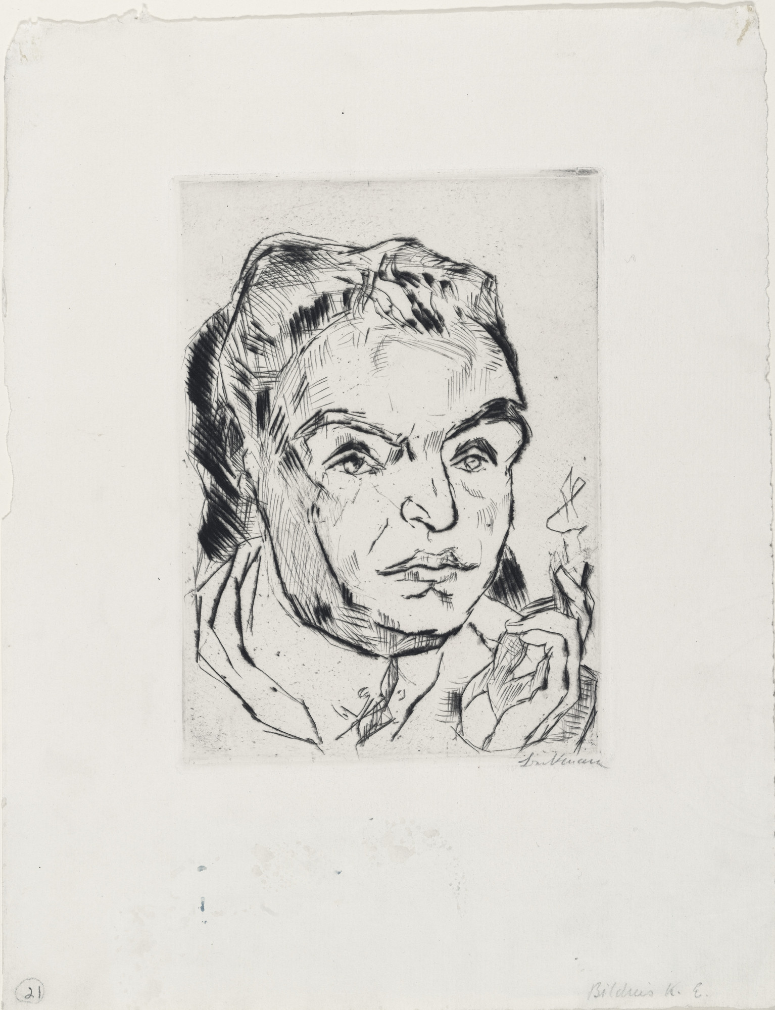 Max Beckmann. Portrait of Kasimir Edschmid