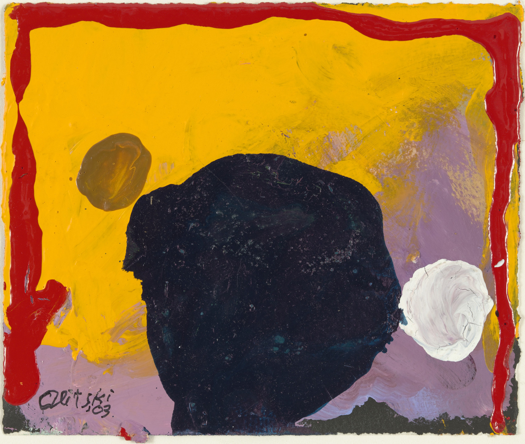 Jules Olitski. Temptation: Red and Yellow. 2003