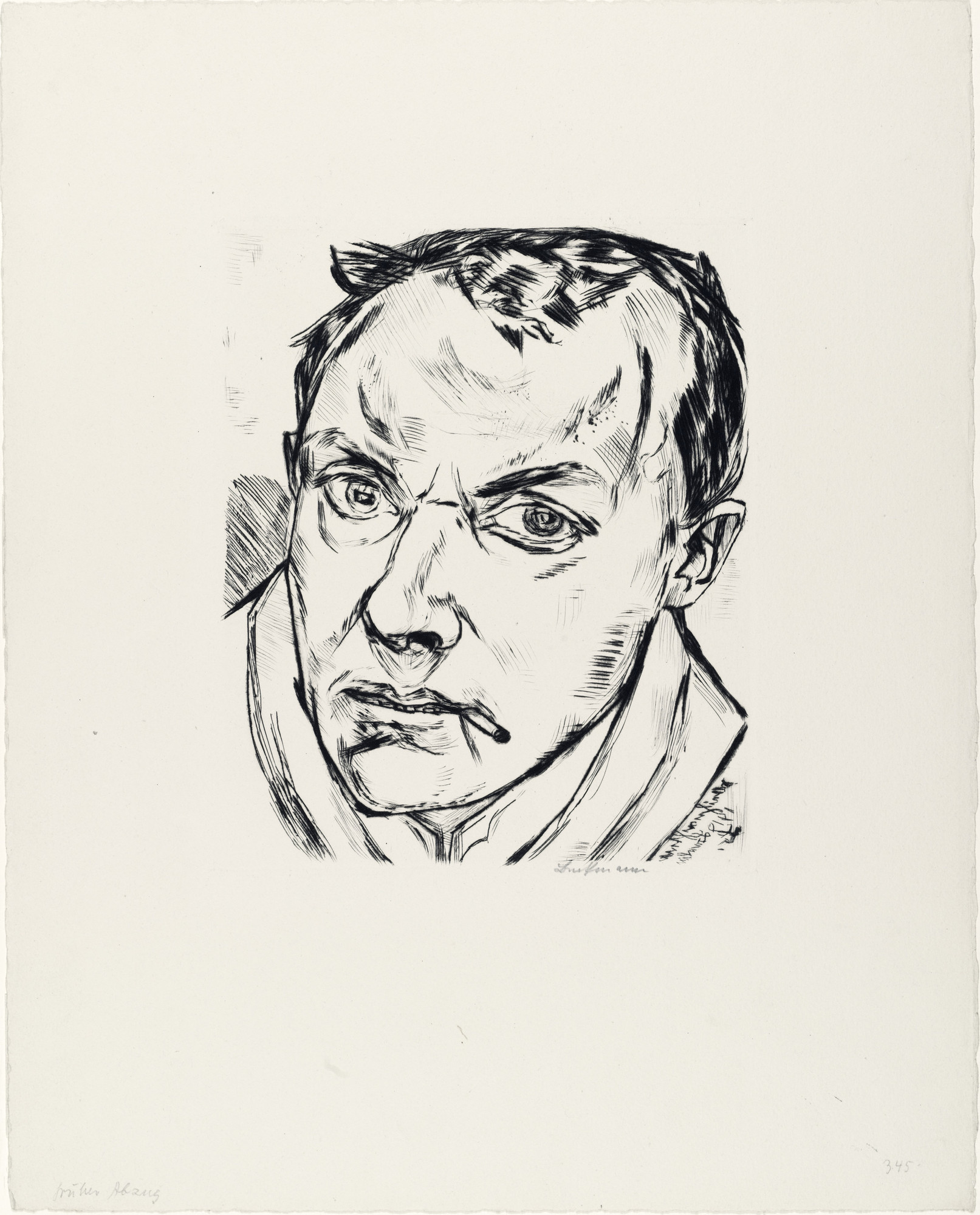Max Beckmann. Large Self-Portrait (Grosses Selbstbildnis