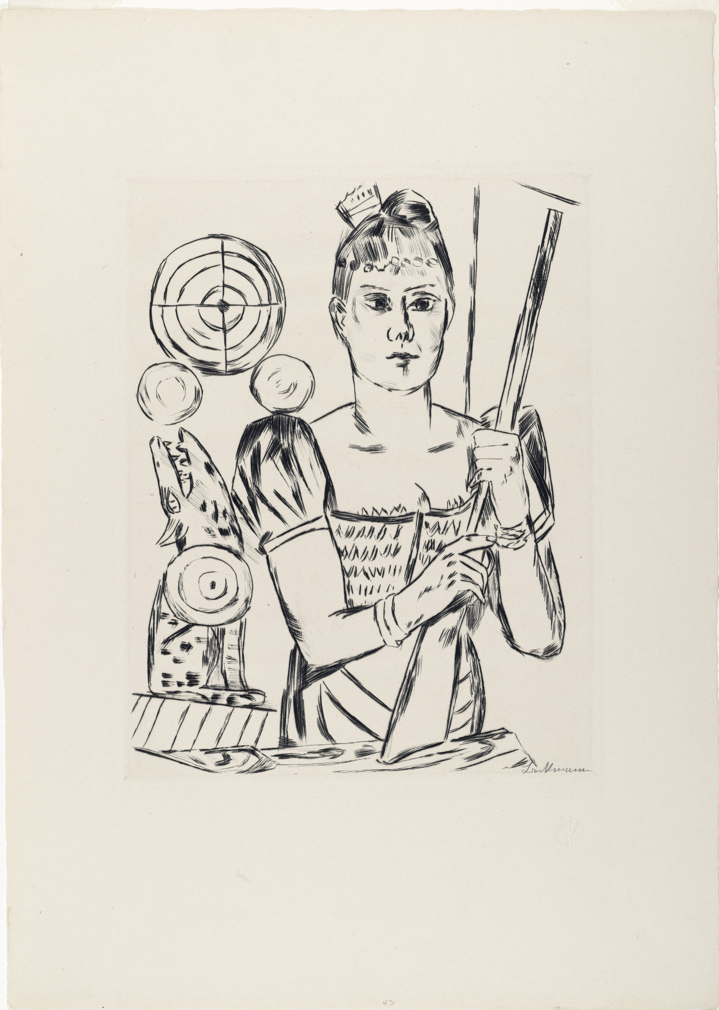 Max Beckmann. Shooting Gallery from Annual Fair