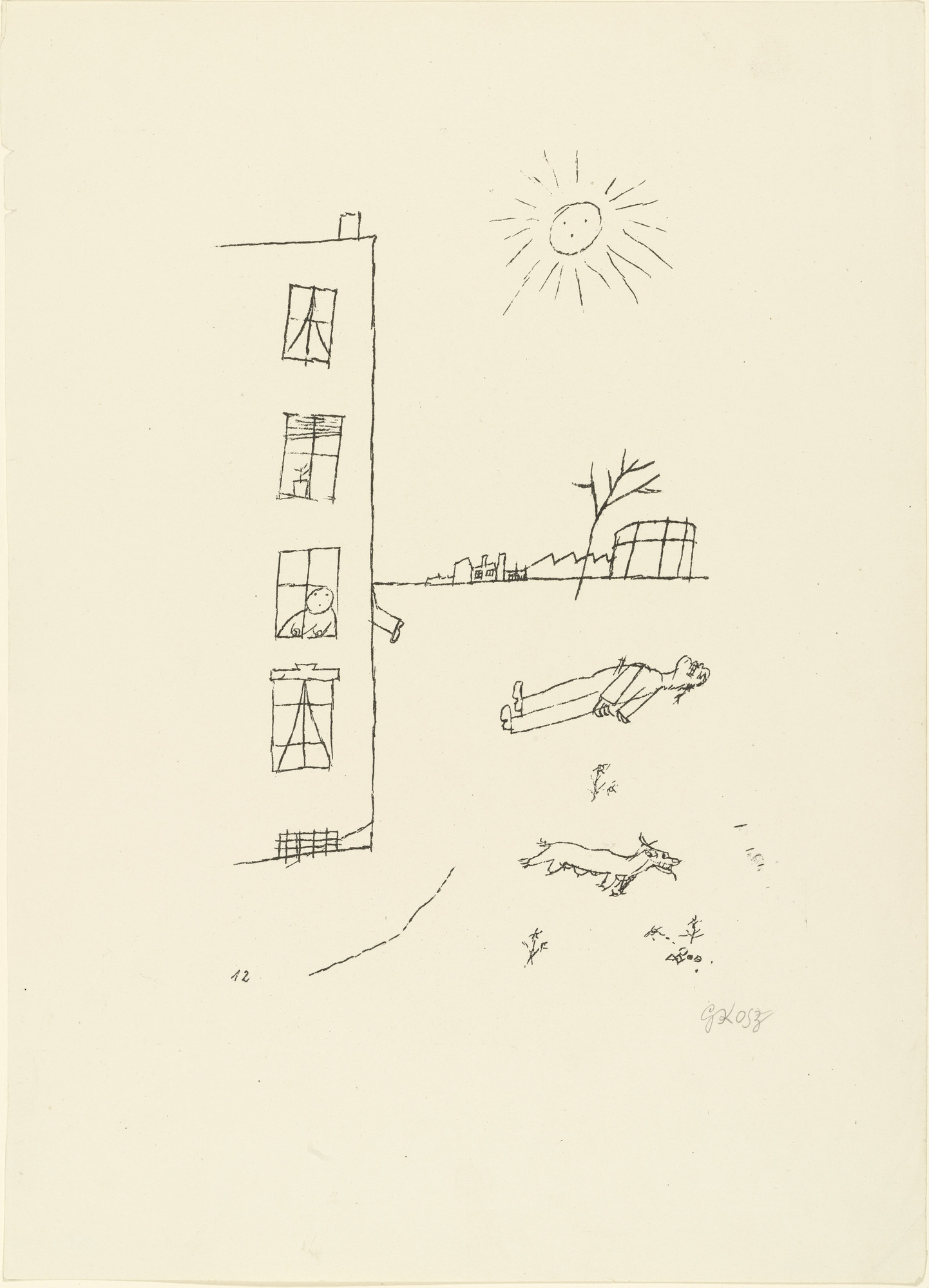 George Grosz. Murder (Mord) from the illustrated book Ecce Homo