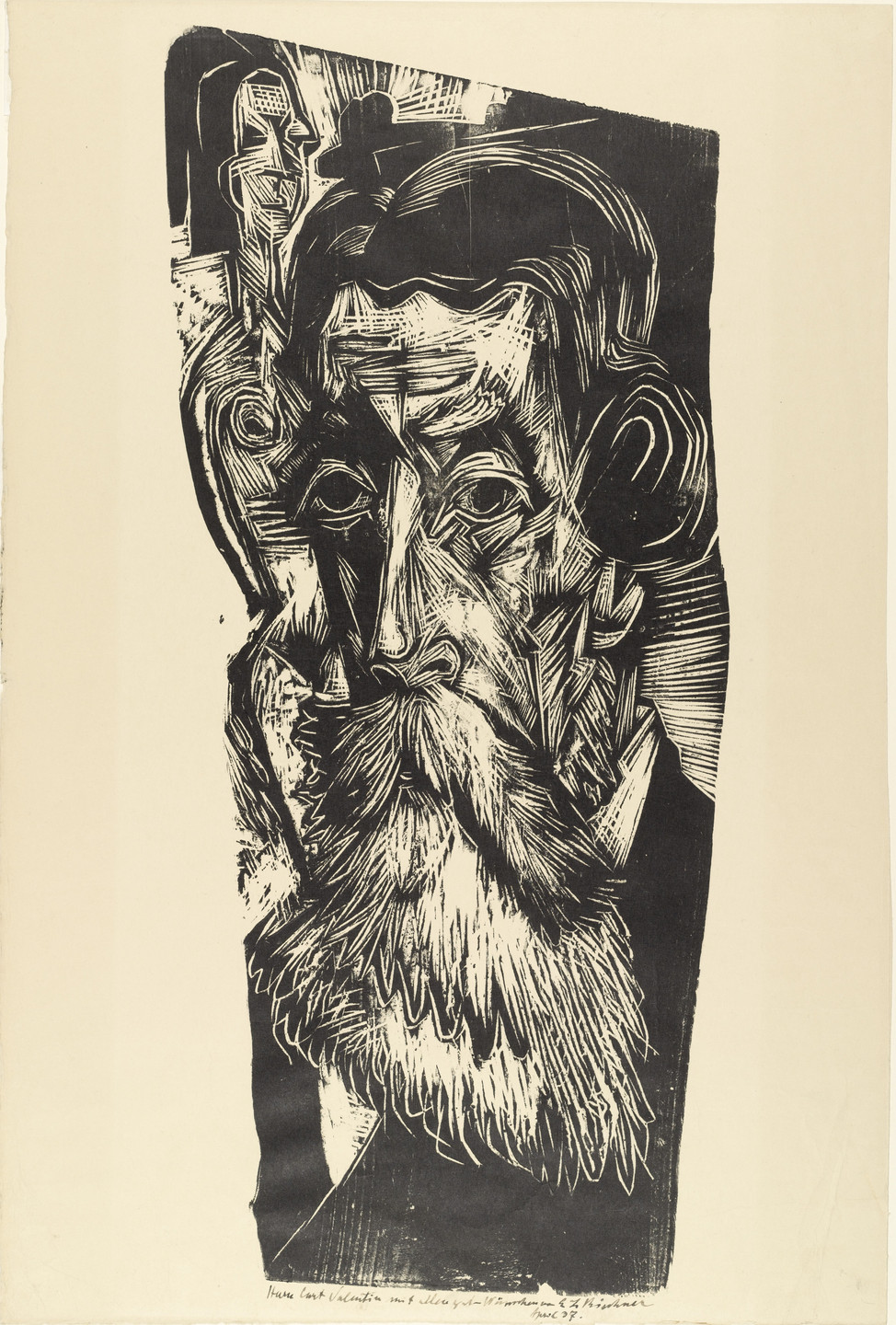 Ernst Ludwig Kirchner. Head of Ludwig Schames ( Kopf Ludwig Schames). 1918