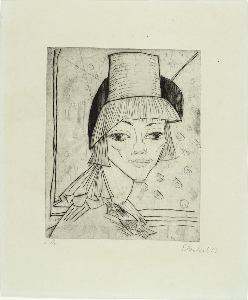 Girl with High Hat (Mädchen mit hohem Hut)