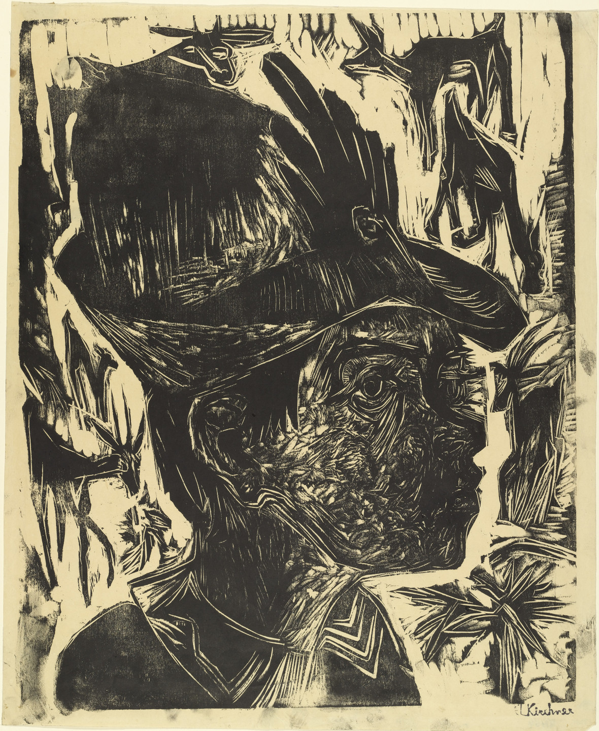 Ernst Ludwig Kirchner. Goatherd ( Ziegenhirt ). 1918