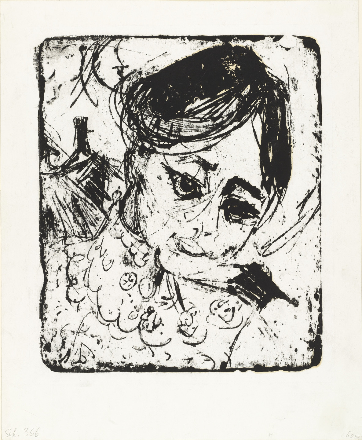 Ernst Ludwig Kirchner. Peasant&#39;s Daughter (Bauerntochter). (1919)
