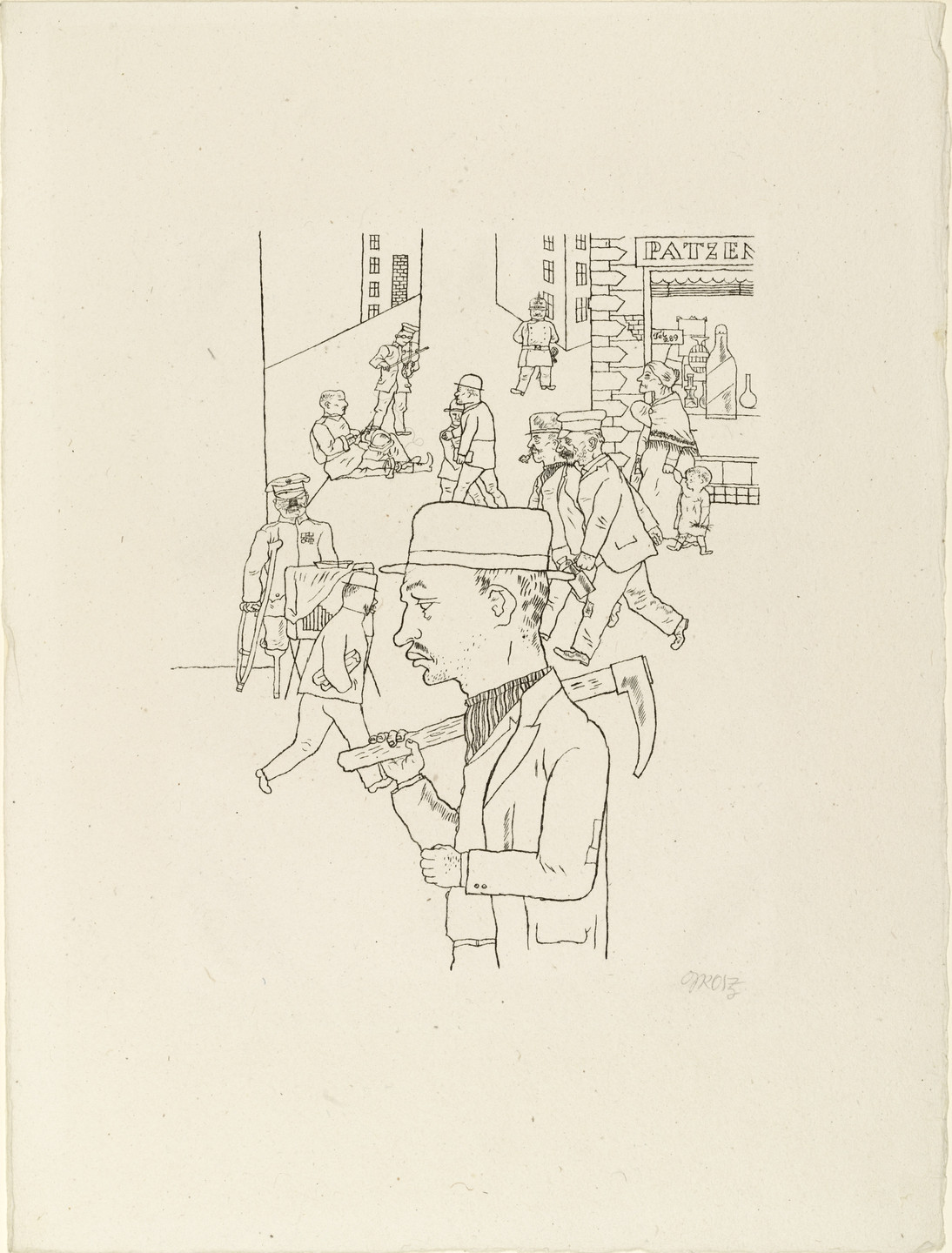 George Grosz. Pay Day from In the Shadows (Im Schatten). c. 1920, published 1921