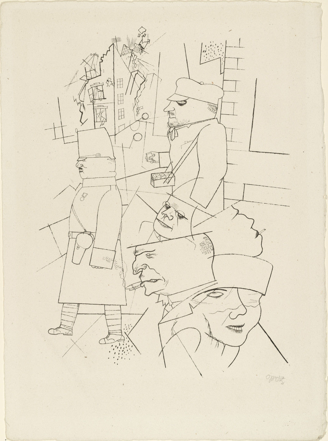 George Grosz. Dusk from In the Shadows (Im Schatten). c. 1920, published 1921