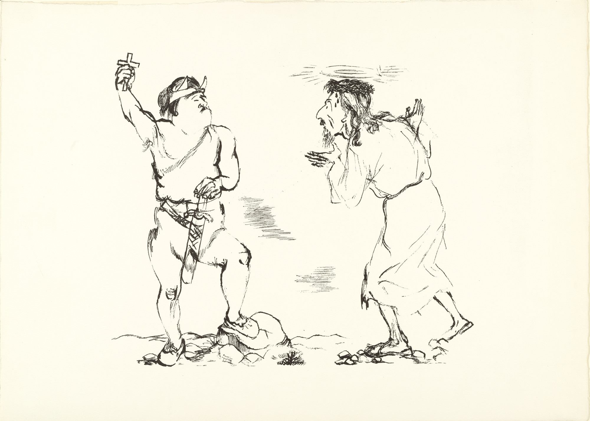 George Grosz. Saints ( Heilige ) from the portfolio Interregnum