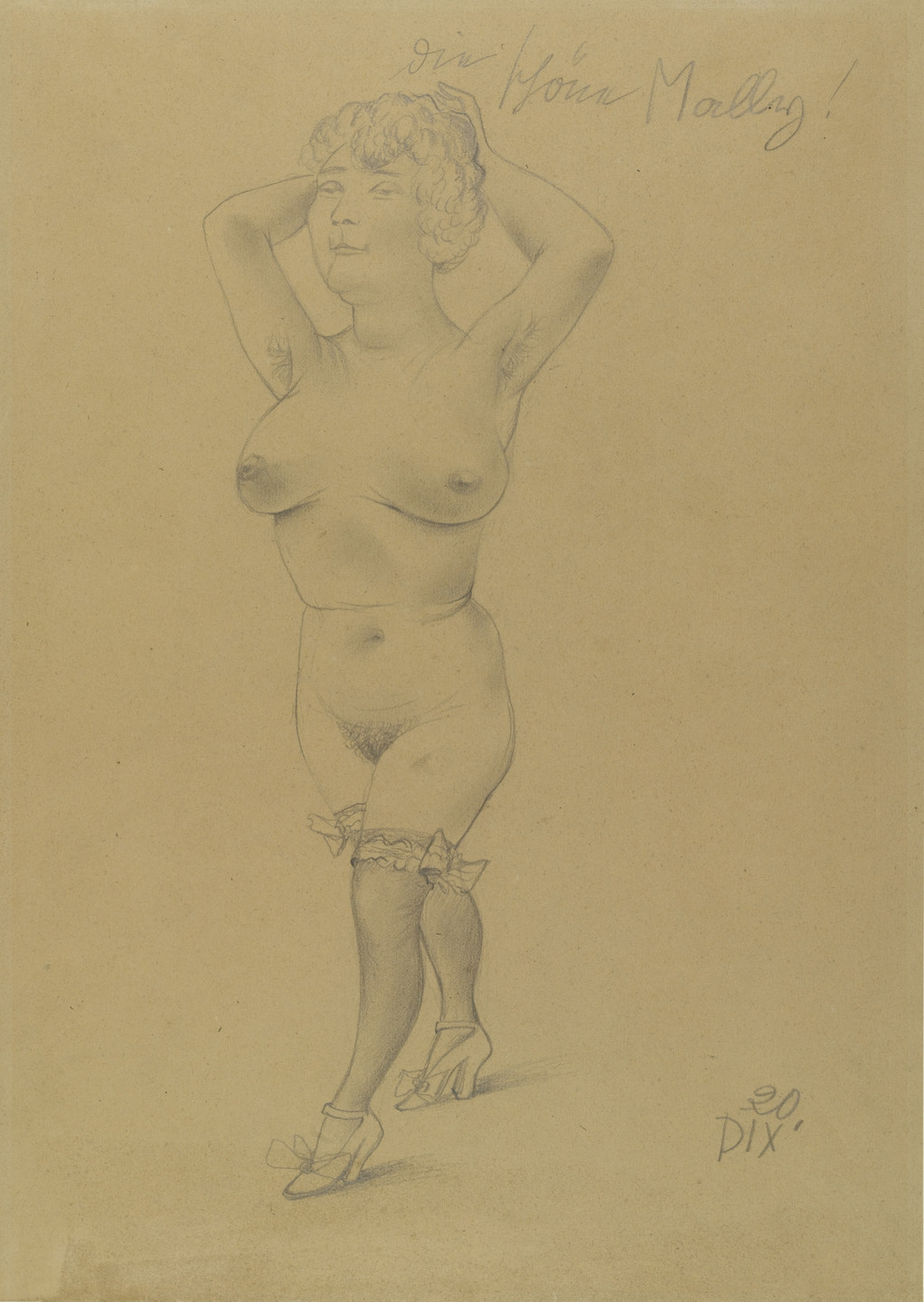 Otto Dix. Beautiful Mally (Die schöne Mally). 1920