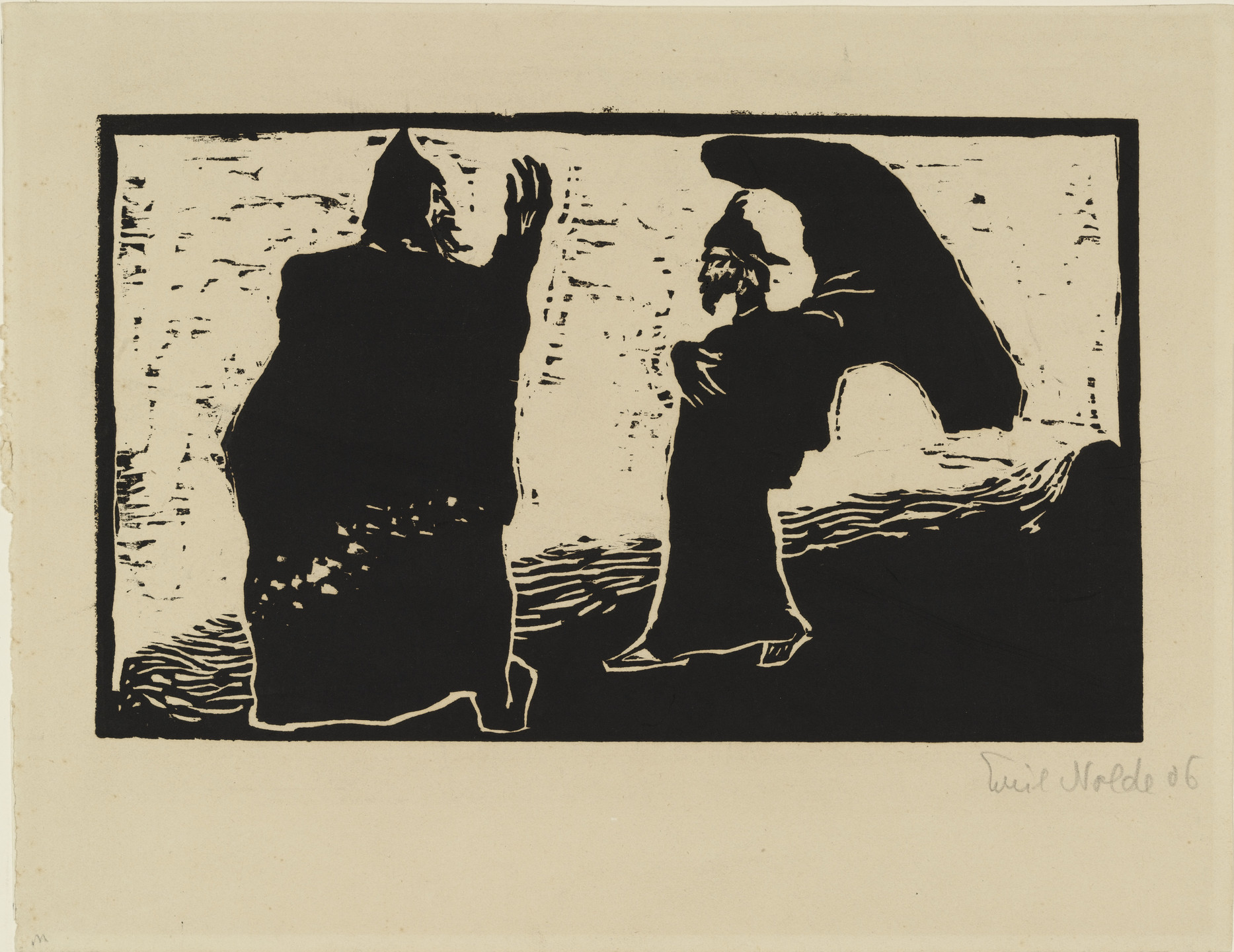 Emil Nolde. General and Aide (General und Diener) from the portfolio Fairy-Tales (Märchen). 1906